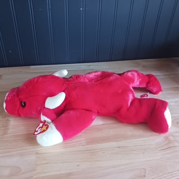 Collectible, "Snort," the Bull, Retired Ty 1996 Beanie Buddy - Picture 9 of 11